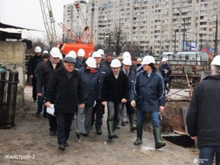 Руководители Харьковского региона ознакомились с ходом строительства станции метро «Победа»