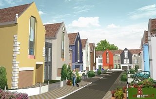 Продолжается строительство комплекса таунхаусов «Журавлевская Слобода»