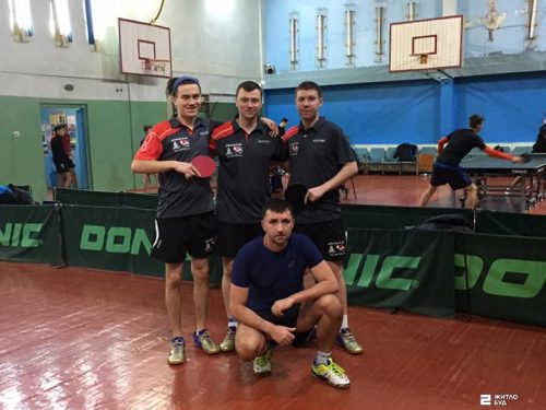 Команда «Жилстрой-2» по настольному теннису лидирует в Клубном чемпионате Украины