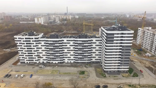 В секциях Г, Г1 и Г2 дома №3 ЖК “Пролiсок” завершено оштукатуривание мест общего пользования