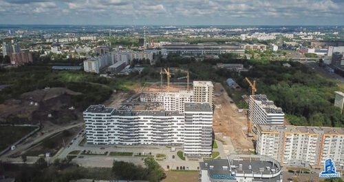 В секции В дома №2 ЖК “Пролiсок” установлено перекрытие над третьим этажом
