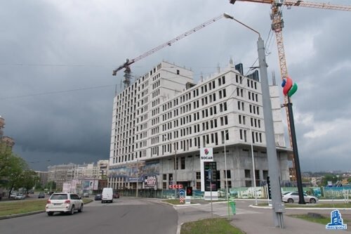 В первой секции МФК “Манхэттен” установлено перекрытие над двенадцатым этажом